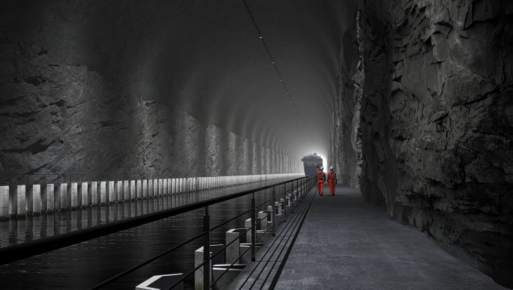 Wizualizacja pierwszego tunelu dla statków. Źródło: NCA